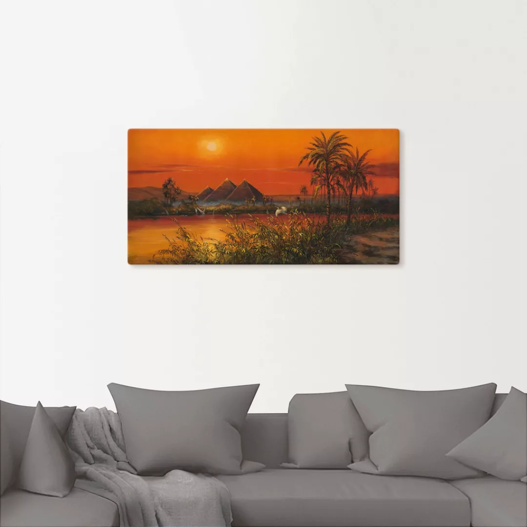 Artland Wandbild "Pyramiden", Afrika, (1 St.), als Alubild, Leinwandbild, W günstig online kaufen