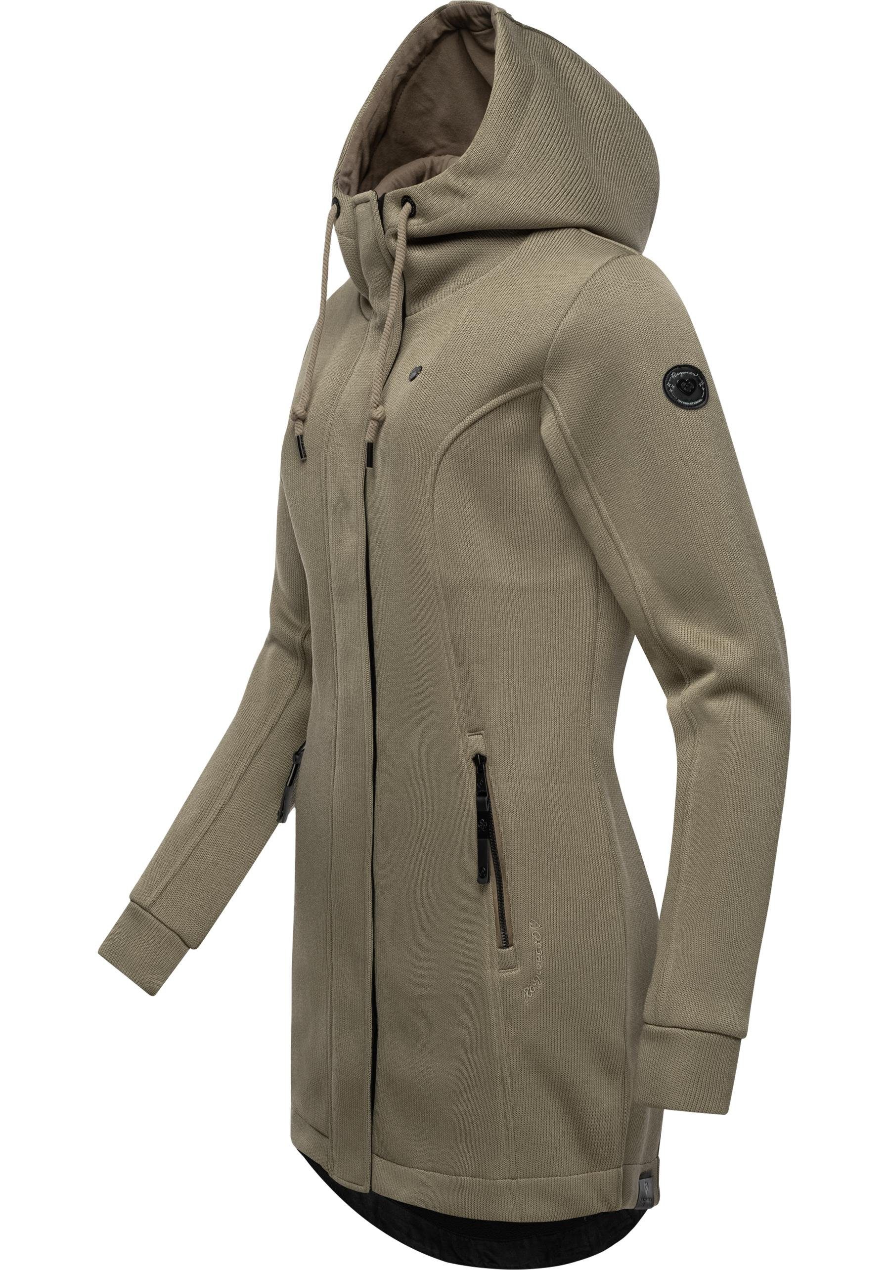 Ragwear Kapuzensweatjacke Letti Bonded Sportliche Kapuzenjacke günstig online kaufen
