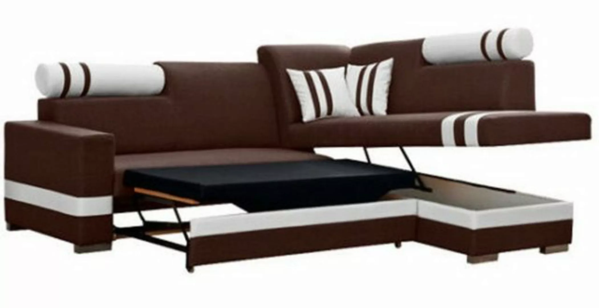 JVmoebel Ecksofa Sofa Schlafsofa Designer Sofa mit Bettfunktion + Bettkaste günstig online kaufen