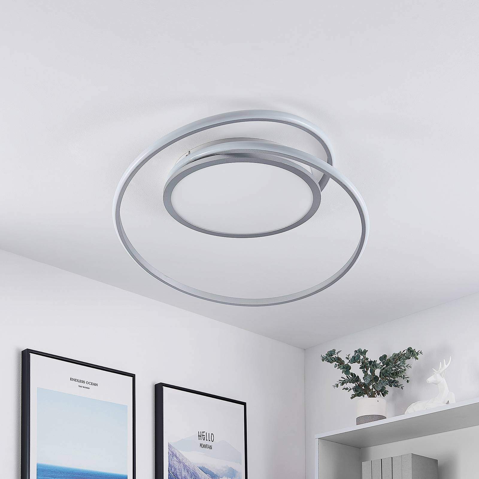 Lucande Noud LED-Deckenlampe, CCT-Farbwechsel günstig online kaufen