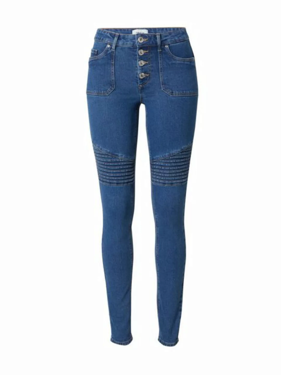 ONLY Skinny-fit-Jeans "ONLHUSH MID WAIST SK POC BIKER PIM DNM", mit Biker D günstig online kaufen