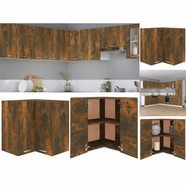 vidaXL Unterschrank Eck-Hängeschrank Räuchereiche 57x57x60 cm Holzwerkstoff günstig online kaufen