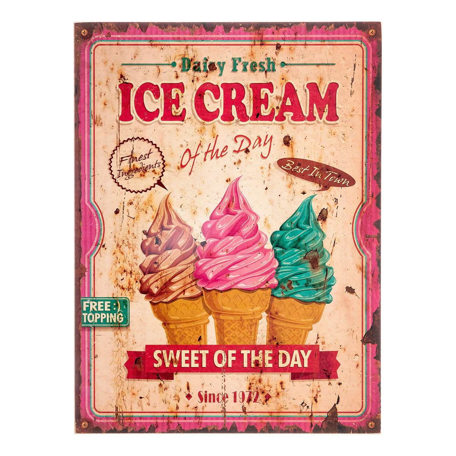 home24 Schild Ice Cream günstig online kaufen