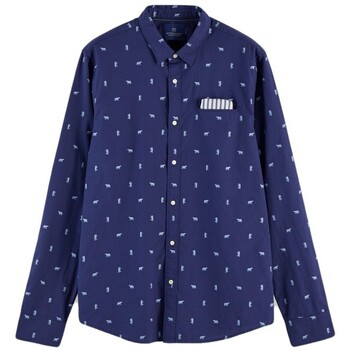 Scotch & Soda  Hemdbluse Scotch  Soda  Hemd mit Stickerei blau  SS158438 02 günstig online kaufen