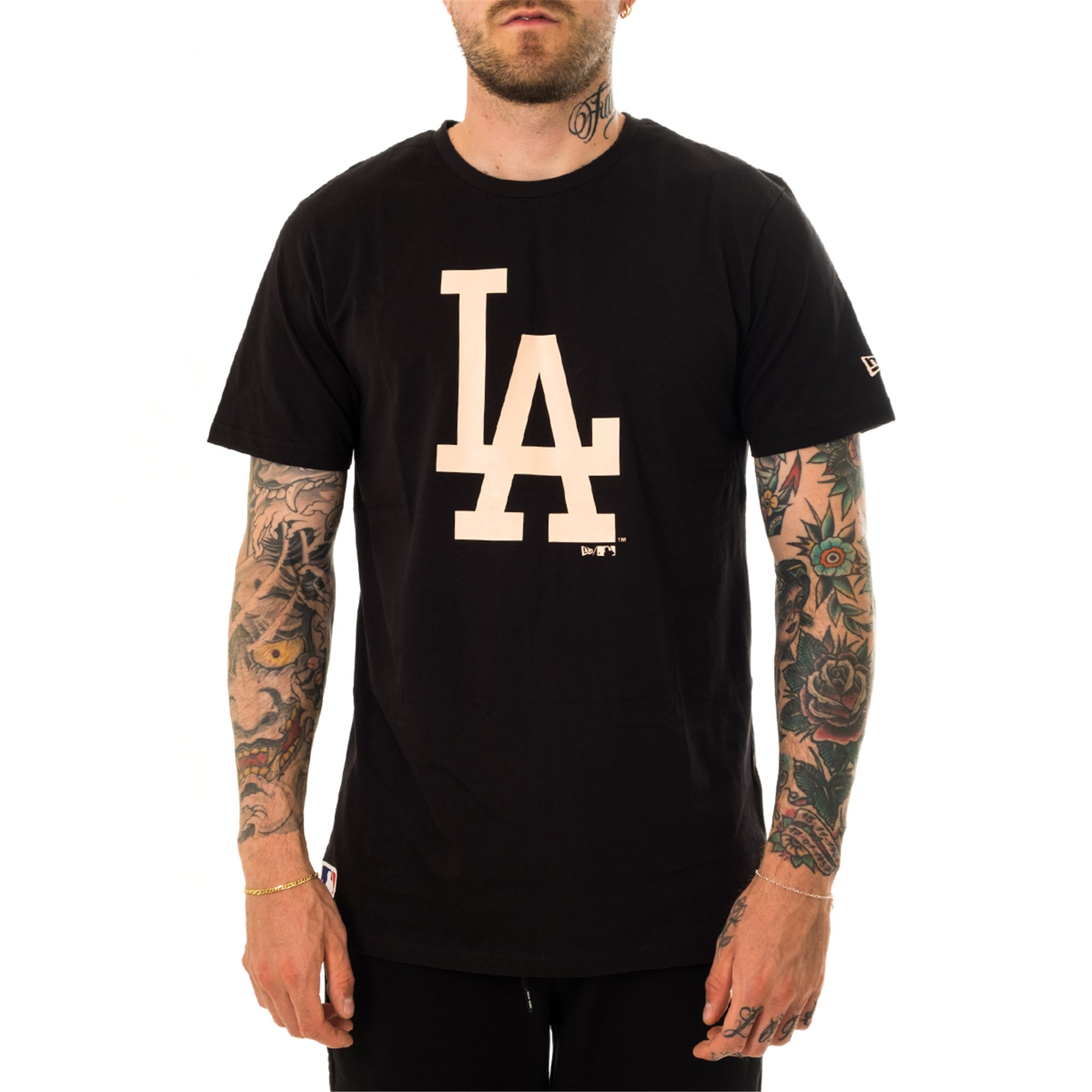 New Era – LA Dodgers – T-Shirt in Schwarz mit Print günstig online kaufen