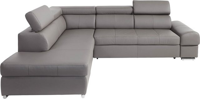 sit&more Ecksofa "Broadway L-Form", mit verstellbaren Kopfteilen, wahlweise günstig online kaufen