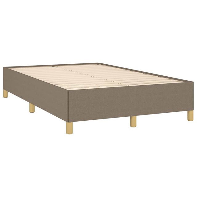 vidaXL Bett Bettgestell ohne Matratze Taupe 120x190 cm Stoff günstig online kaufen