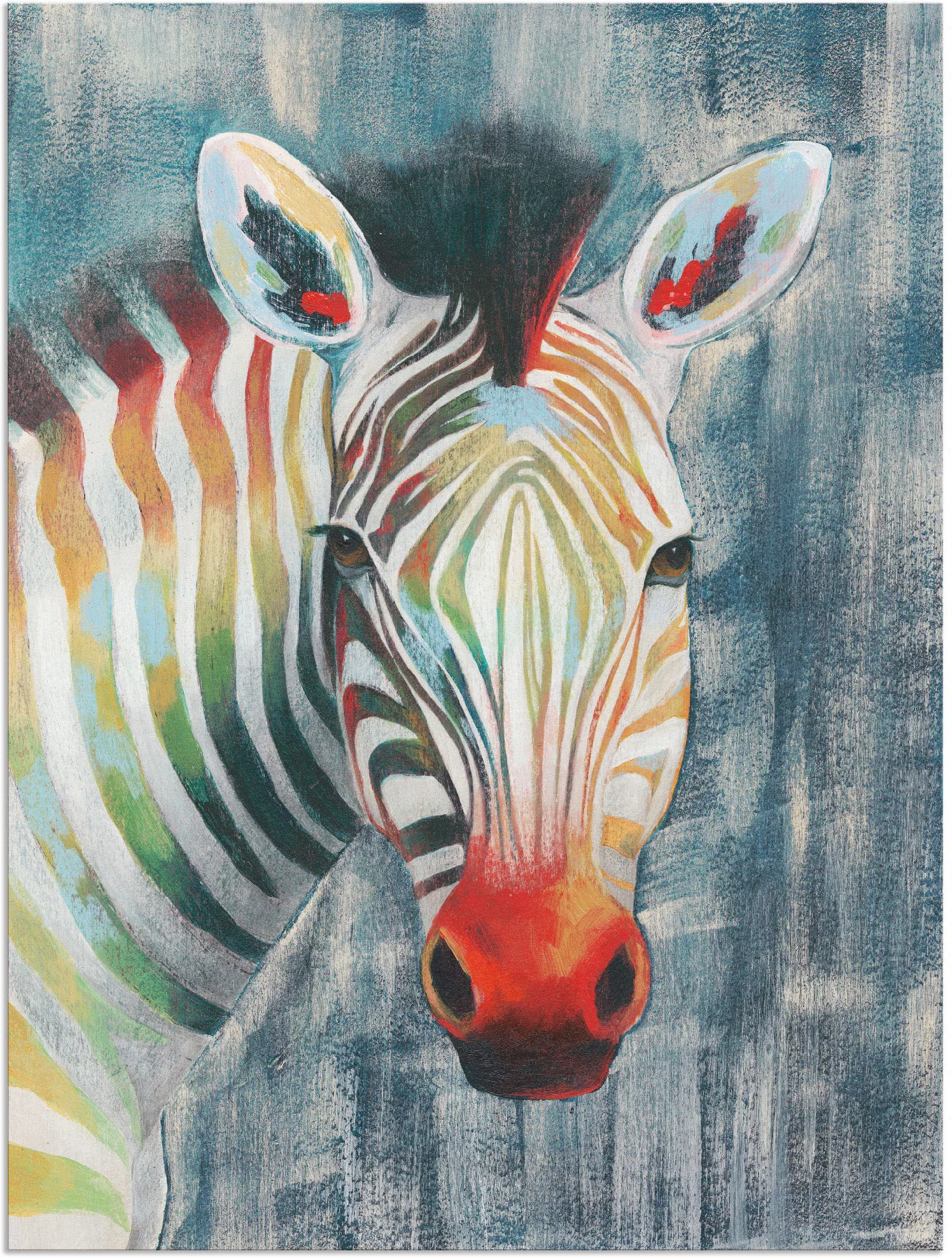 Artland Wandbild "Prisma Zebra I", Wildtiere, (1 St.), als Alubild, Outdoor günstig online kaufen