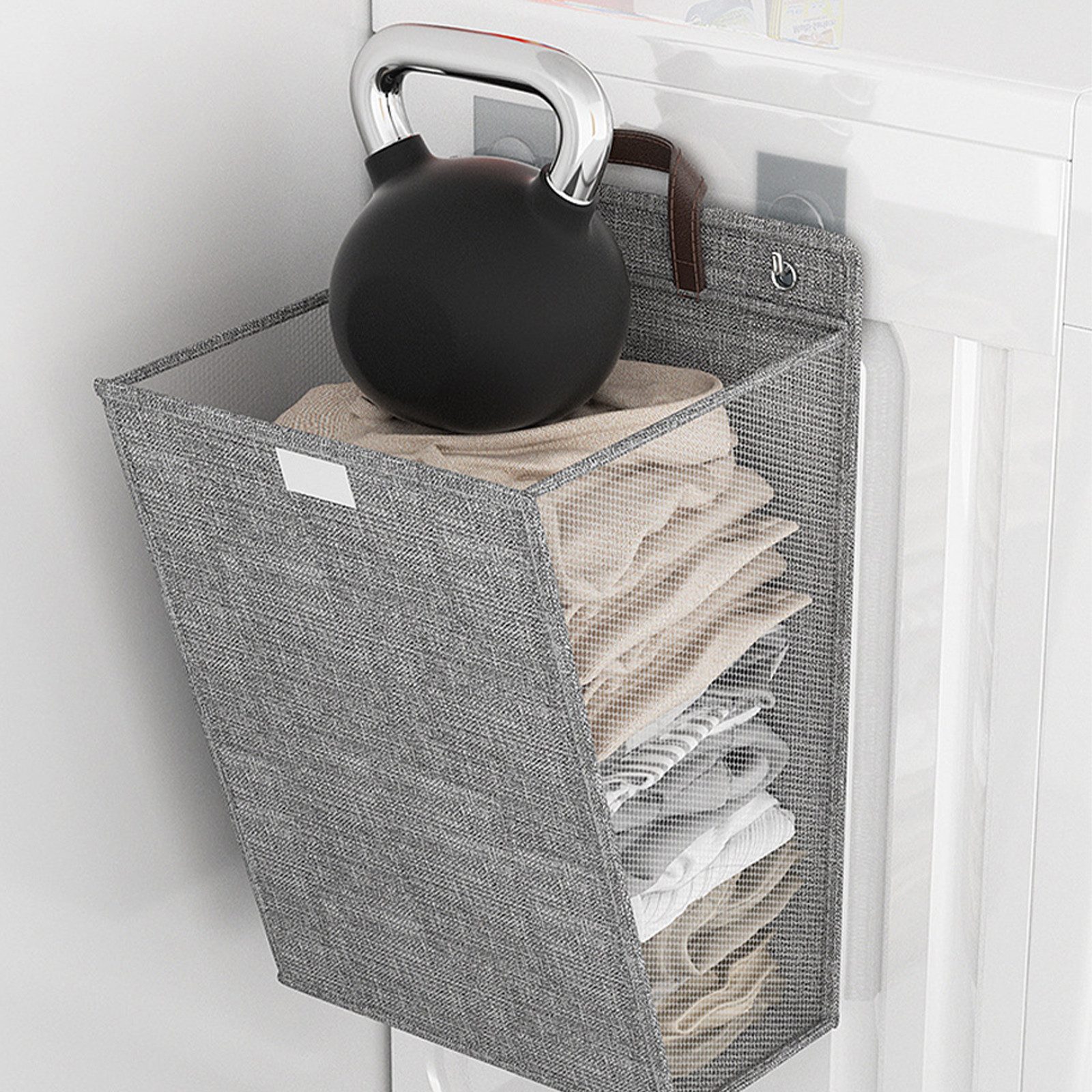 STILVORA Wäschekorb Wandmontierter Wäschesammler Wäschebox Aufbewahrungskor günstig online kaufen