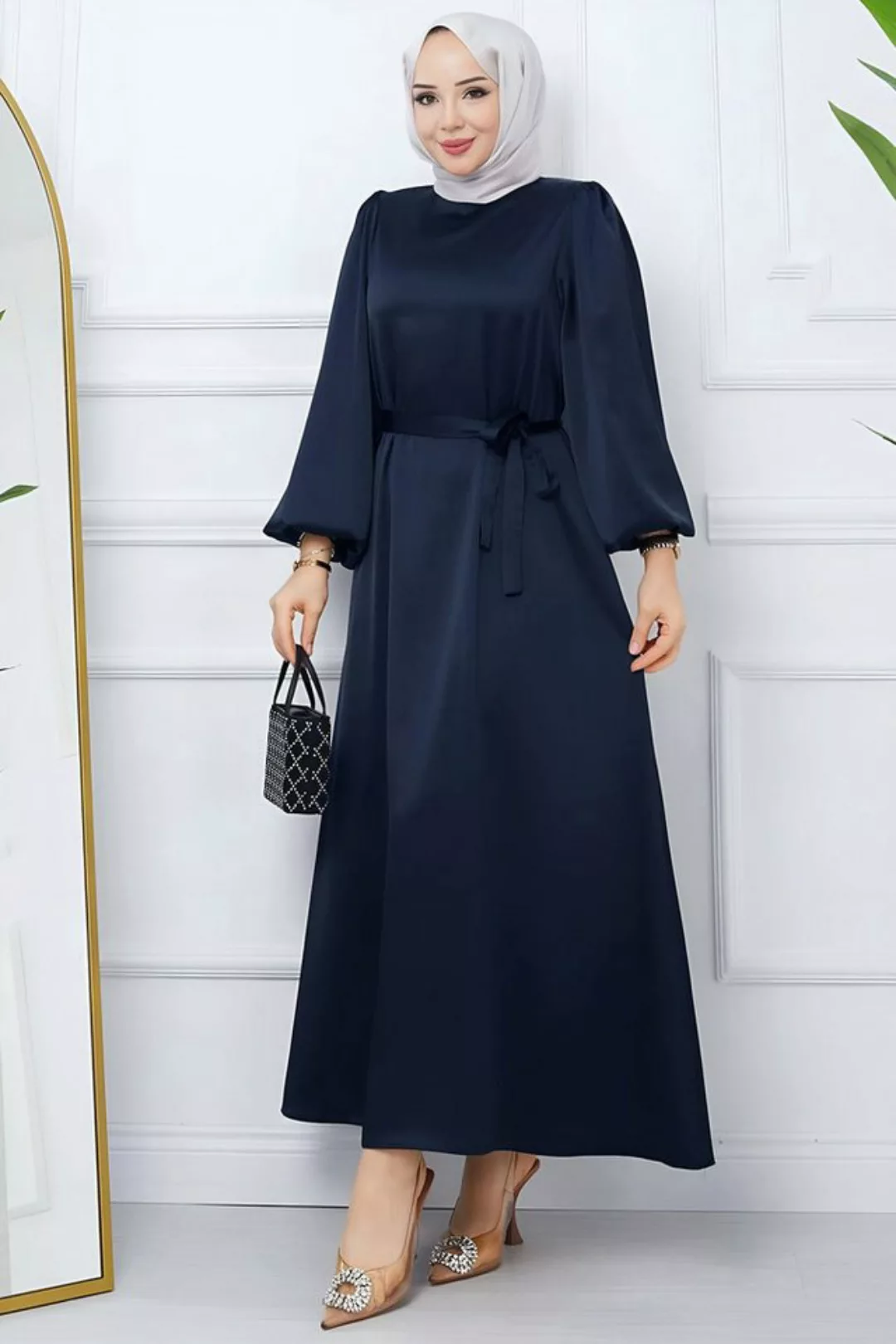 Modabout Maxikleid Langes Kleider Abaya Hijab Kleid Damen - NELB0007D4772LC günstig online kaufen