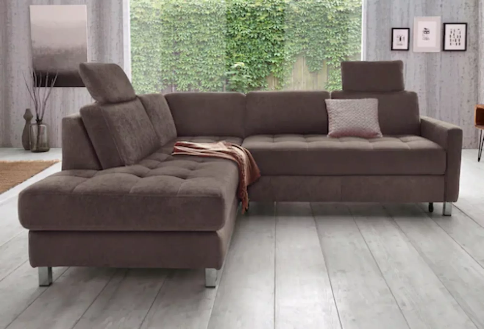 sit&more Ecksofa "Pablo L-Form", wahlweise mit Bettfunktion günstig online kaufen