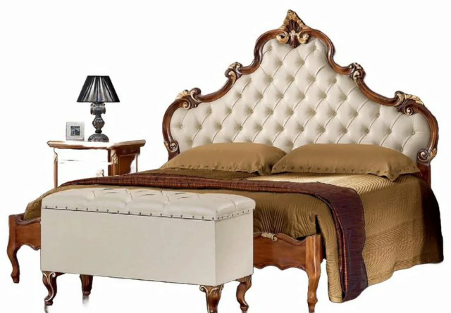 JVmoebel Bett, Bett Möbel Doppelbett Chesterfield Schlafzimmer Möbel Betten günstig online kaufen