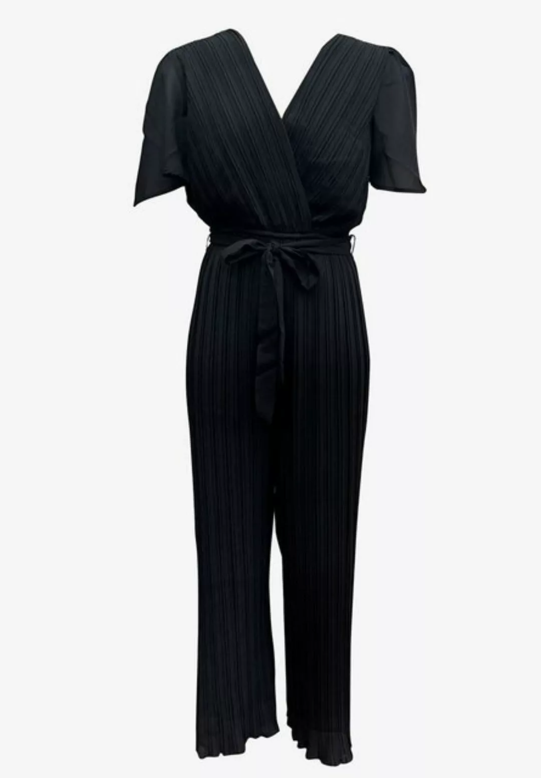 GINI LONDON Jumpsuit Gini Pleate mitEngelsärmeln und plissiertem Gürtel günstig online kaufen