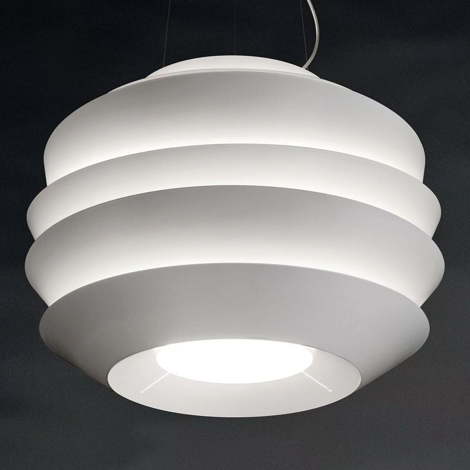 Foscarini Le Soleil LED-Hängeleuchte weiß, dimmbar günstig online kaufen