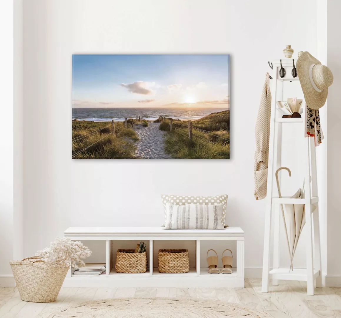 Bönninghoff Keilrahmenbild Strand B/L: ca. 46x61 cm günstig online kaufen