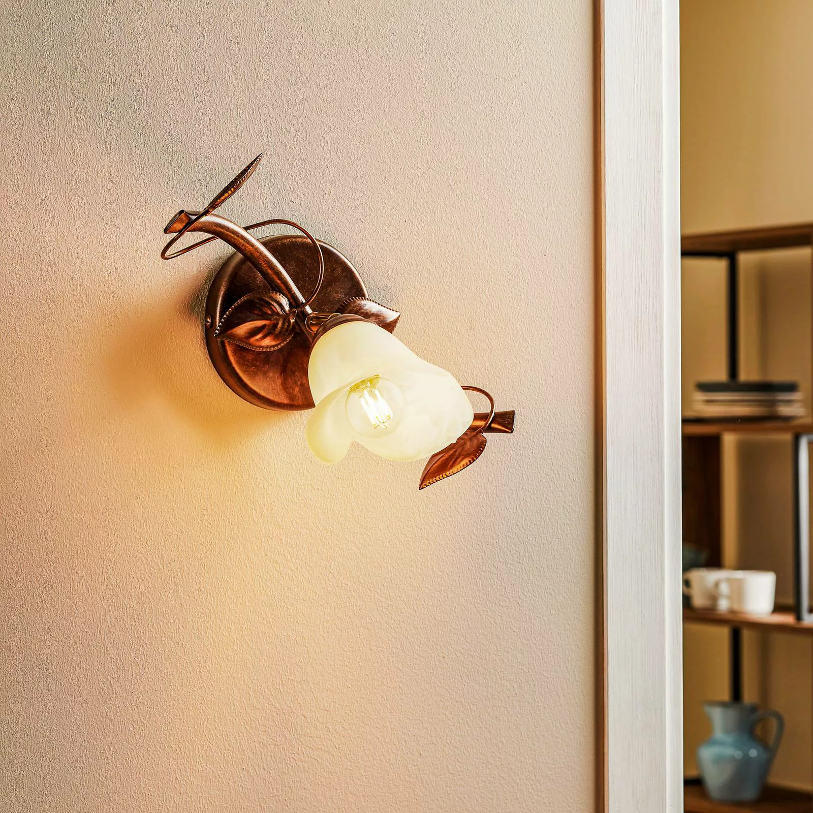 Wandleuchte Siena Florentiner-Stil 1fl downlight günstig online kaufen