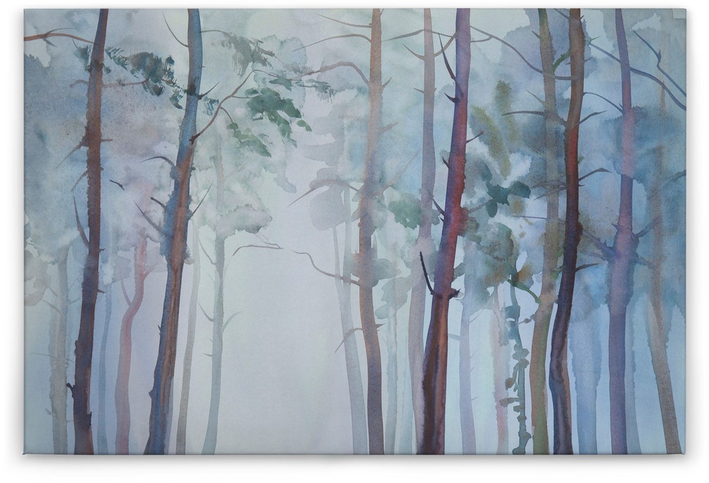 A.S. Création Leinwandbild "Aquarelle Forest", Kunst-Wald-Kinder, (1 St.), günstig online kaufen