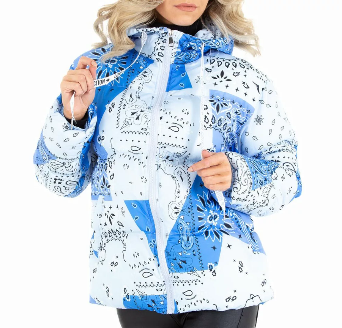 Ital-Design Steppjacke Damen Freizeit (87392313) Kapuze Gefüttert Winterjac günstig online kaufen