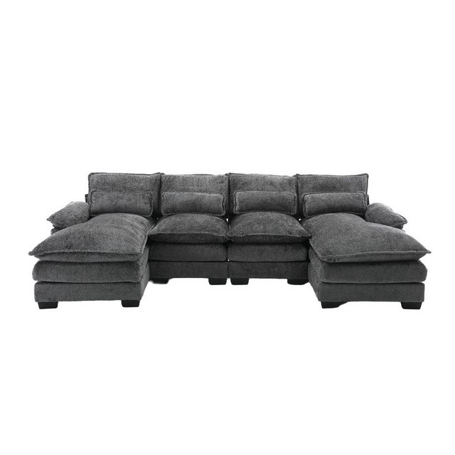 AUKWIK Loungesofa 261x134x82 cm (LxBxH), frei Kombination, 4-6 Personen, in günstig online kaufen