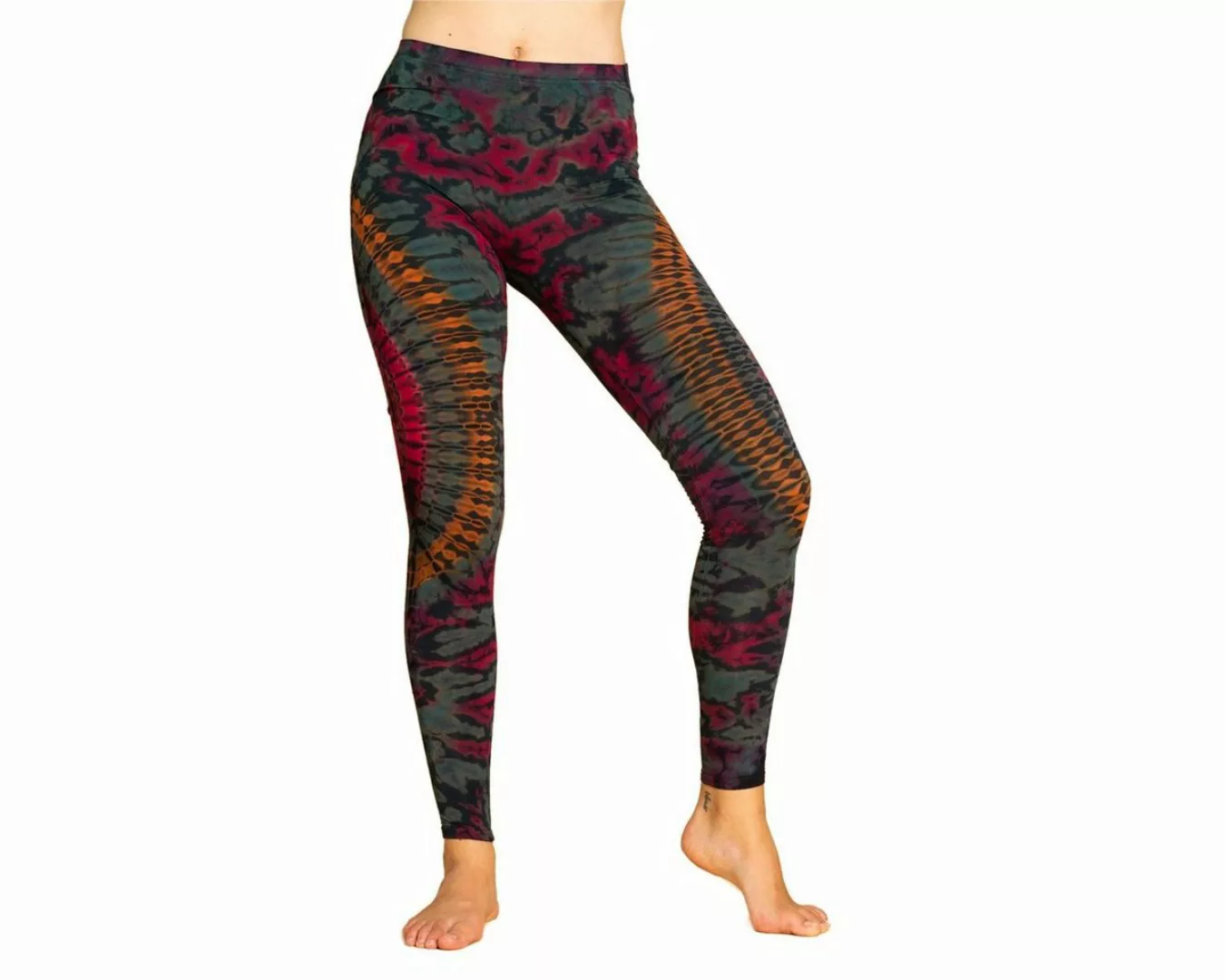 PANASIAM Leggings Unikat Batik Leggings 'Dschungel' aus natürlicher Viskose günstig online kaufen