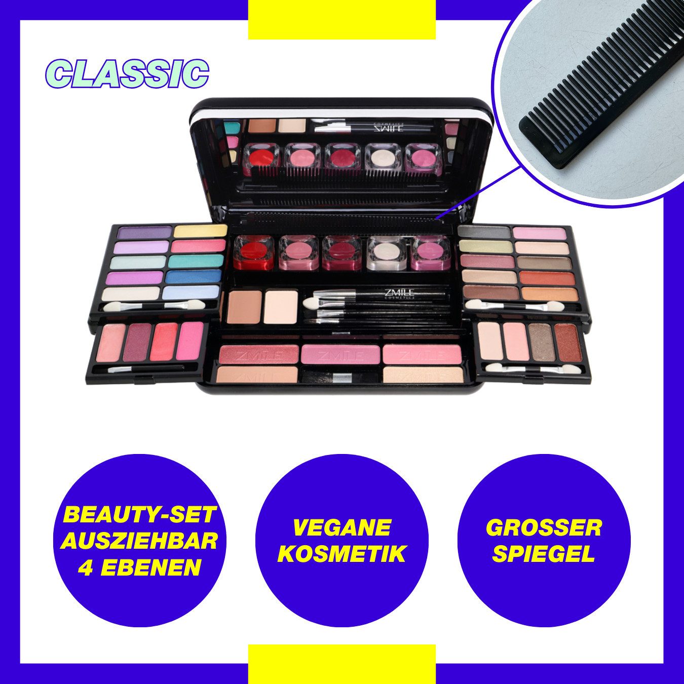 ZMILE COSMETICS Schmink-Koffer Schmink-Kassette Classic 51 günstig online kaufen