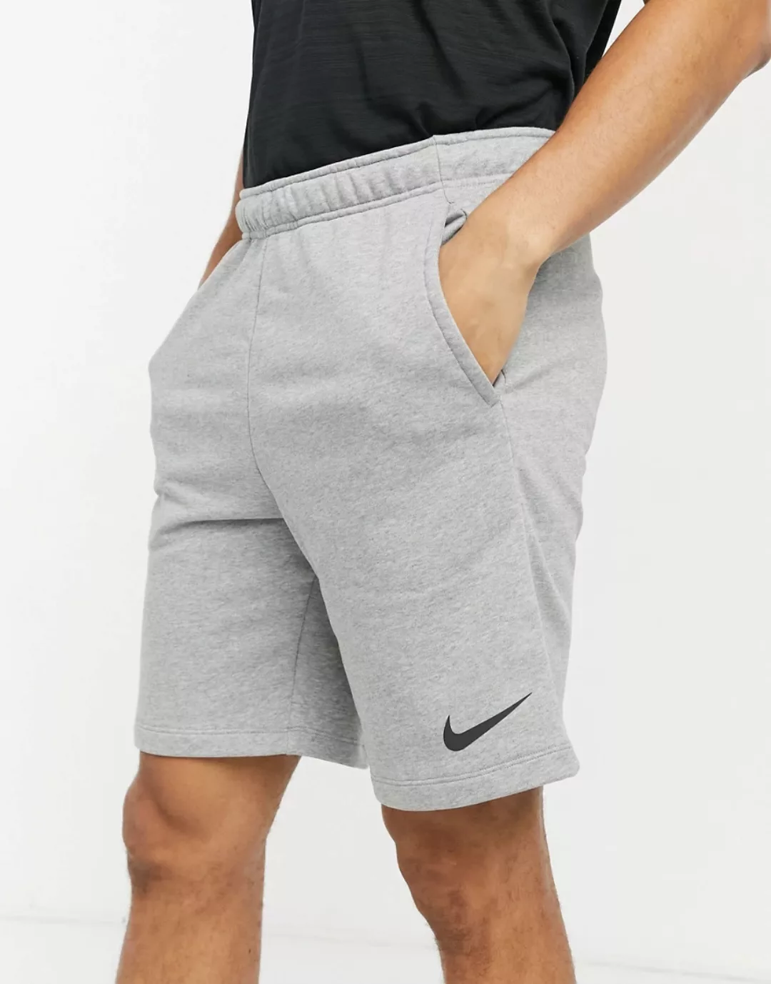 Nike Training – Dry – Fleece-Shorts in Grau günstig online kaufen