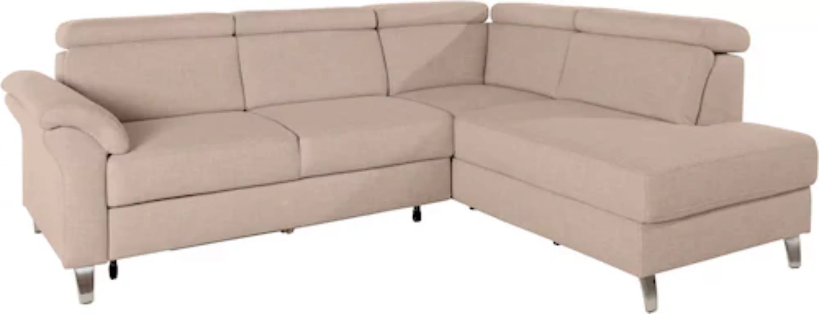 sit&more Ecksofa, inklusive Kopfteilverstellung, wahlweise mit Bettfunktion günstig online kaufen