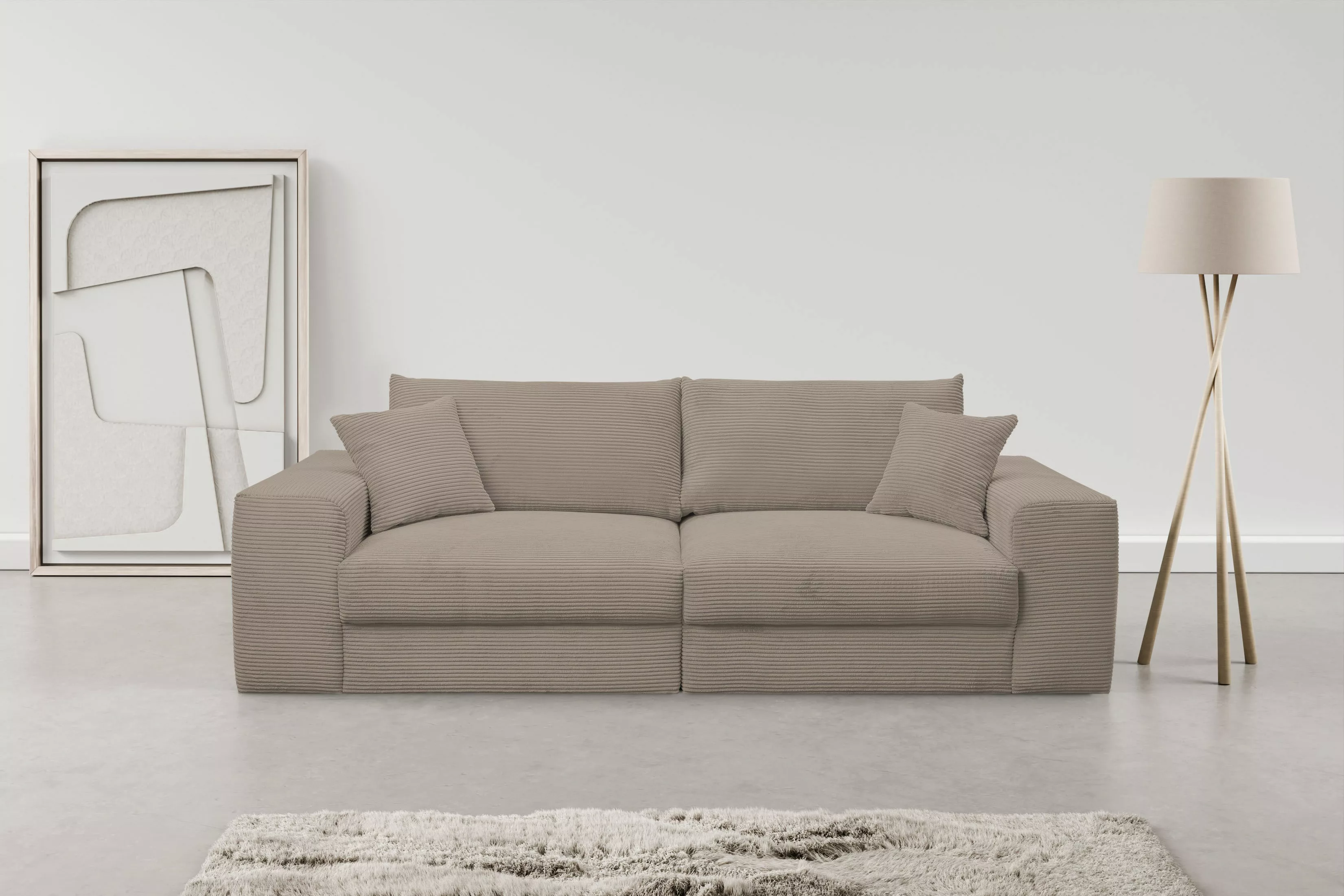 WERK2 Big-Sofa Rozzana mit viel Platz und aktuellen Bezugsvarianten, mit lo günstig online kaufen