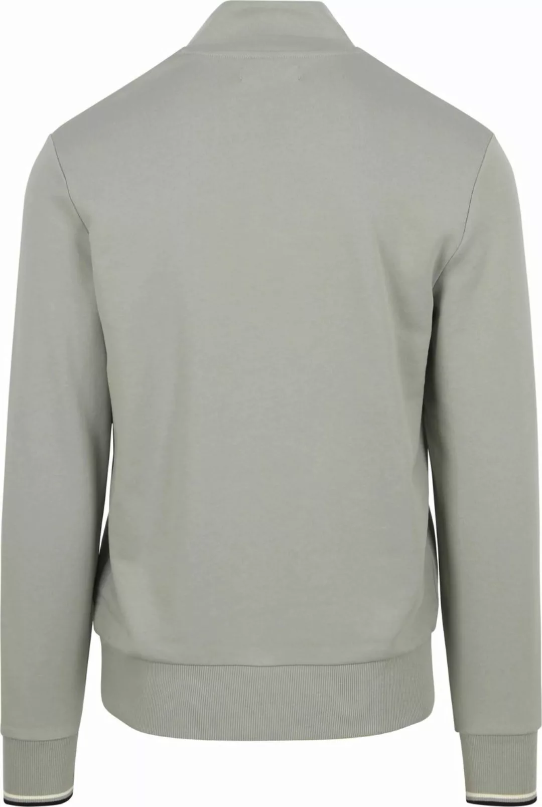 Fred Perry Half Zip Pullover Limestone Grau - Größe L günstig online kaufen