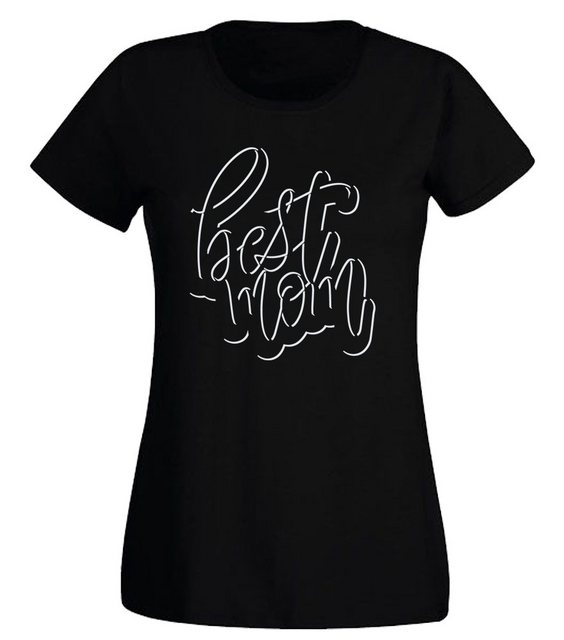 G-graphics T-Shirt Damen T-Shirt - Best Mom Slim-fit, mit Frontprint, mit S günstig online kaufen
