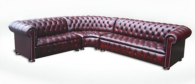 Xlmoebel Ecksofa Sofa in Kirschfarbe mit Lederoptik, Eckpolstercouch, Desig günstig online kaufen