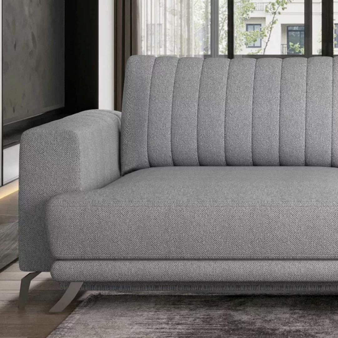 Sofa Couch mit Vierfußgestell aus Metall und Armlehnen günstig online kaufen