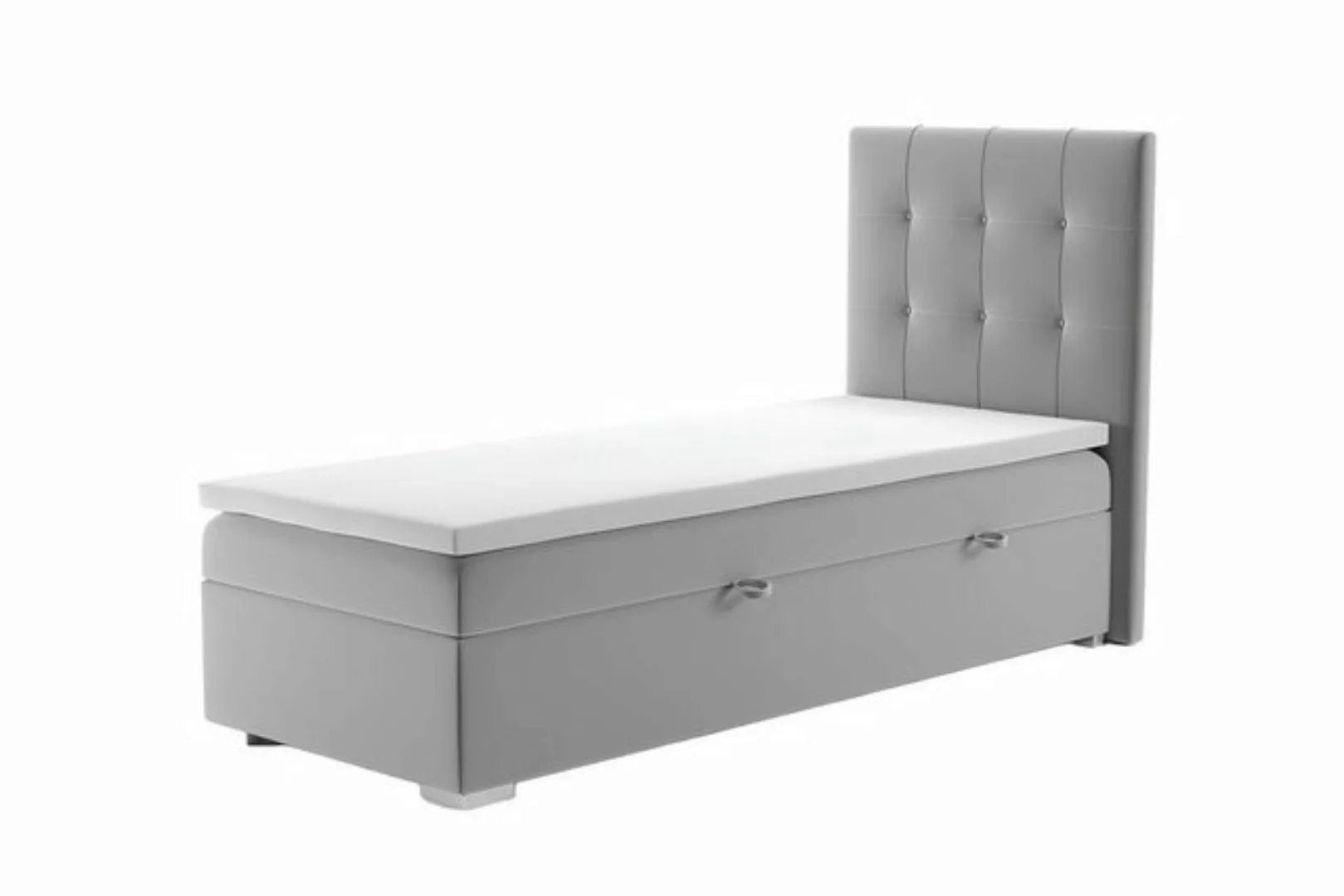 Xlmoebel Bett Neues graues Boxspringbett mit Luxus-Hotelqualität und Polste günstig online kaufen