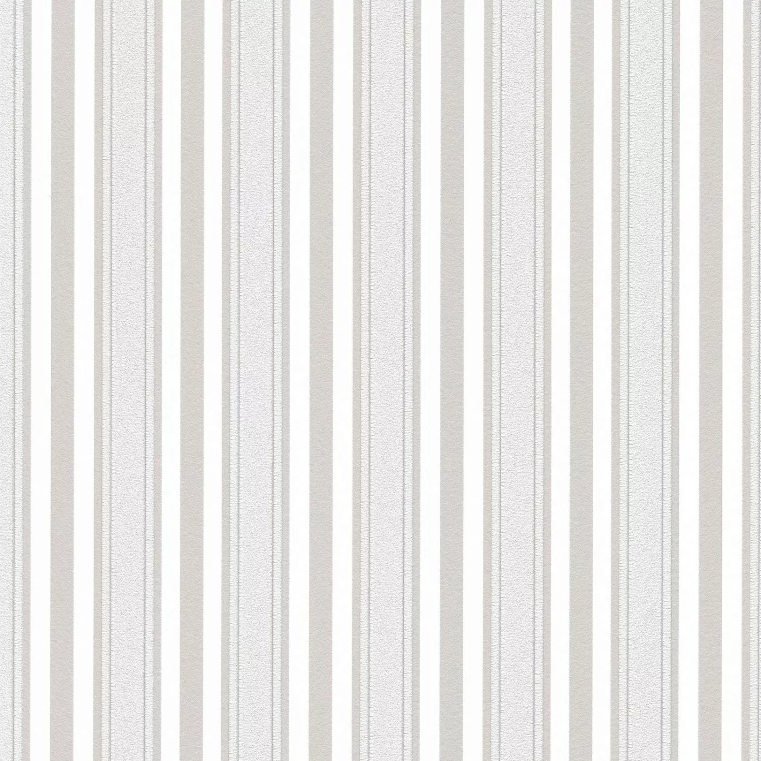 Bricoflor Moderne Tapete Grau Weiß Gestreift Vlies Streifentapete in Hellgr günstig online kaufen