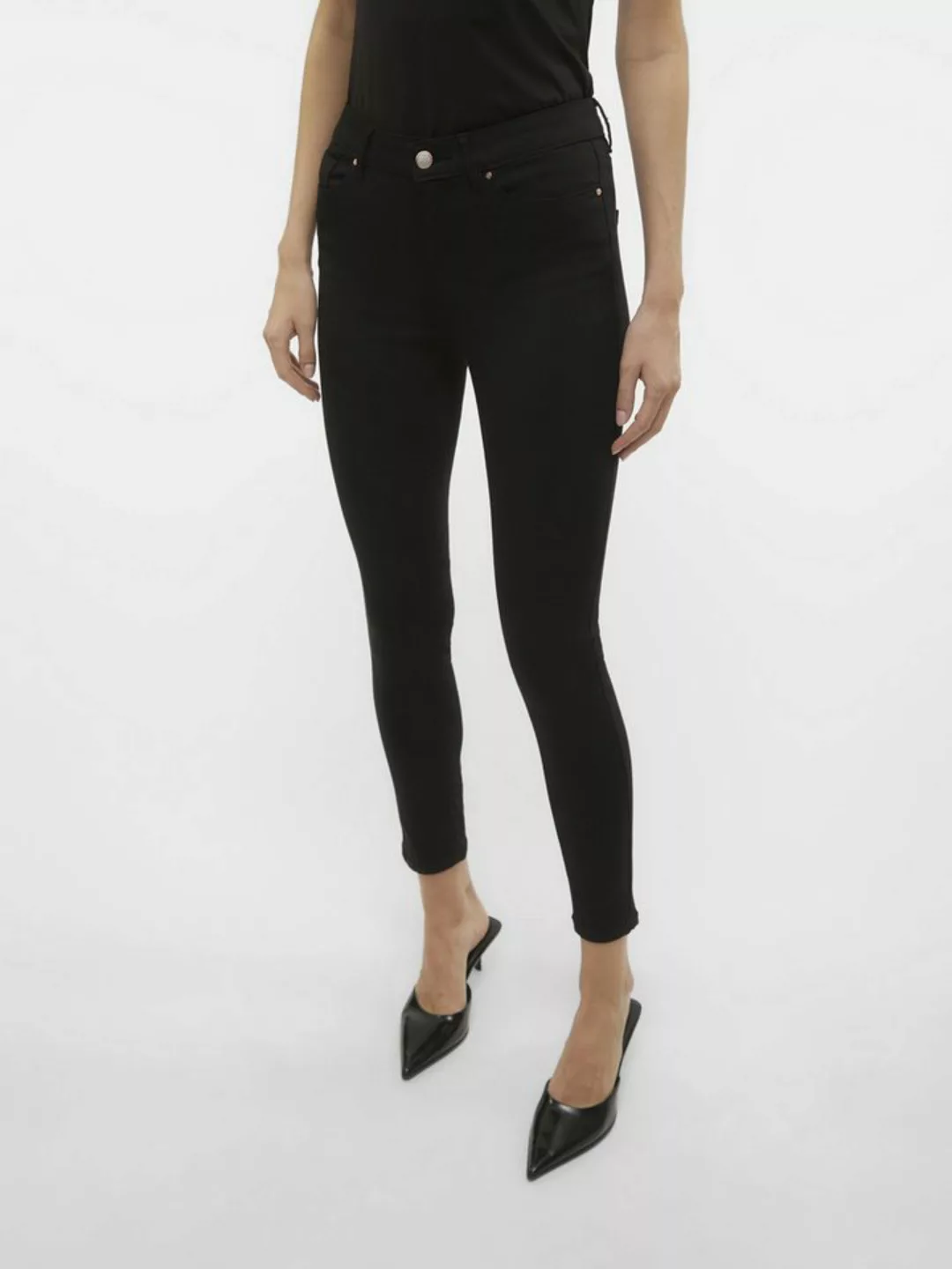 Vero Moda Skinny-fit-Jeans VMFLASH MR SKINNY JEANS LI140 GA NOOS günstig online kaufen