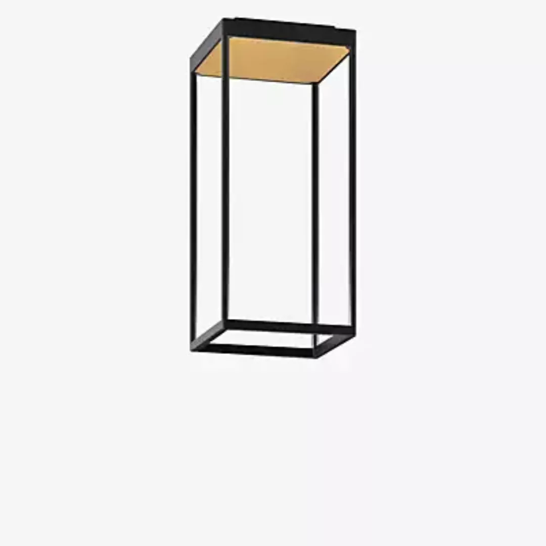 Serien Lighting Reflex² S Deckenleuchte LED, body schwarz/reflektor gold - günstig online kaufen