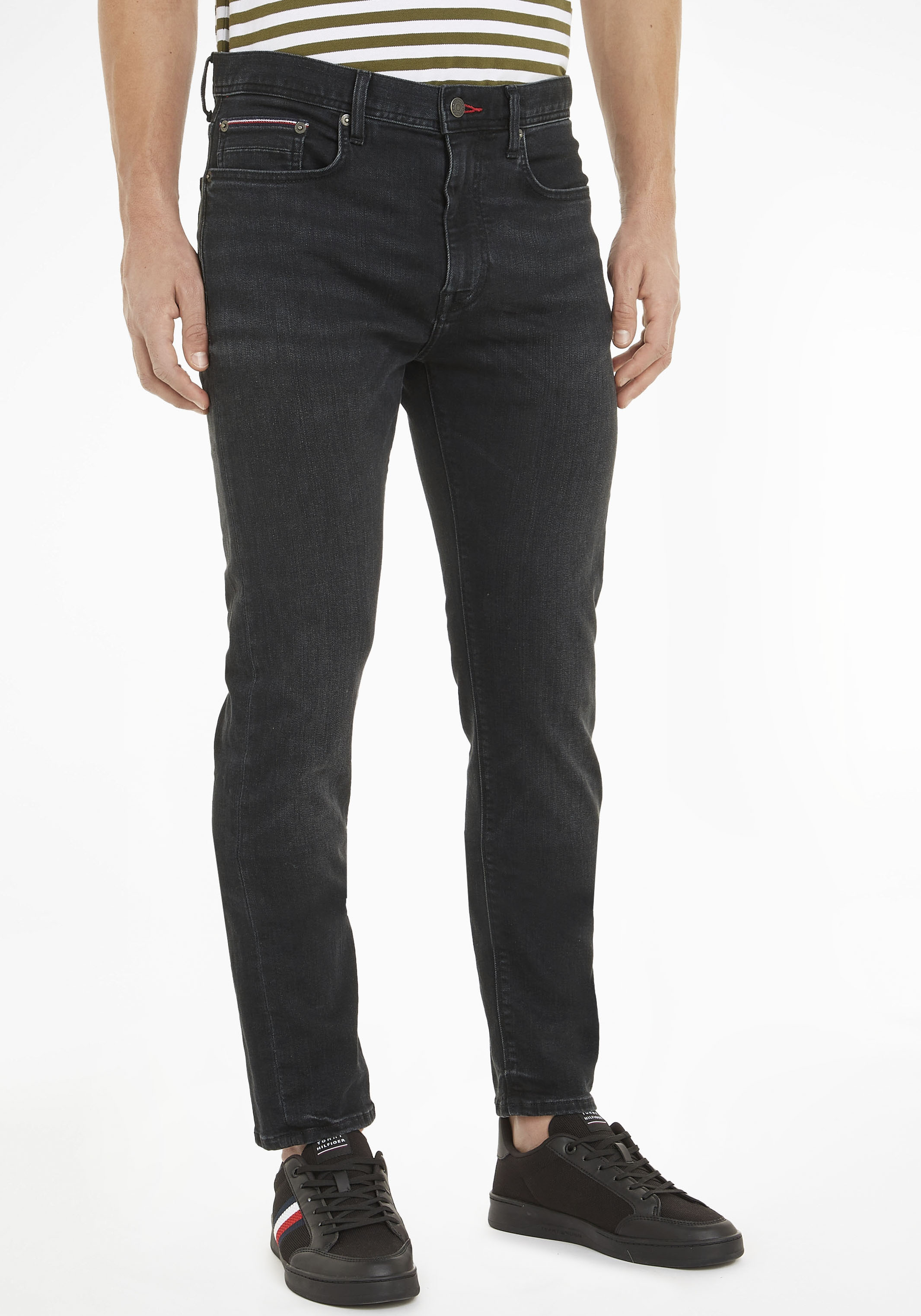 Tommy Hilfiger 5-Pocket-Jeans "SLIM BLEECKER PSTR", mit Tommy Hilfiger Lede günstig online kaufen