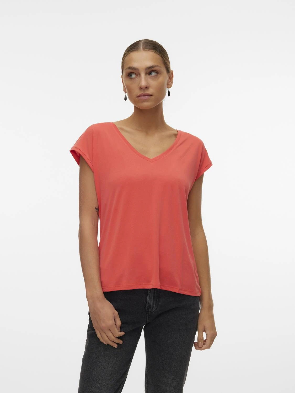 Vero Moda V-Shirt VMFILLI SS V-NECK TEE GA NOOS günstig online kaufen