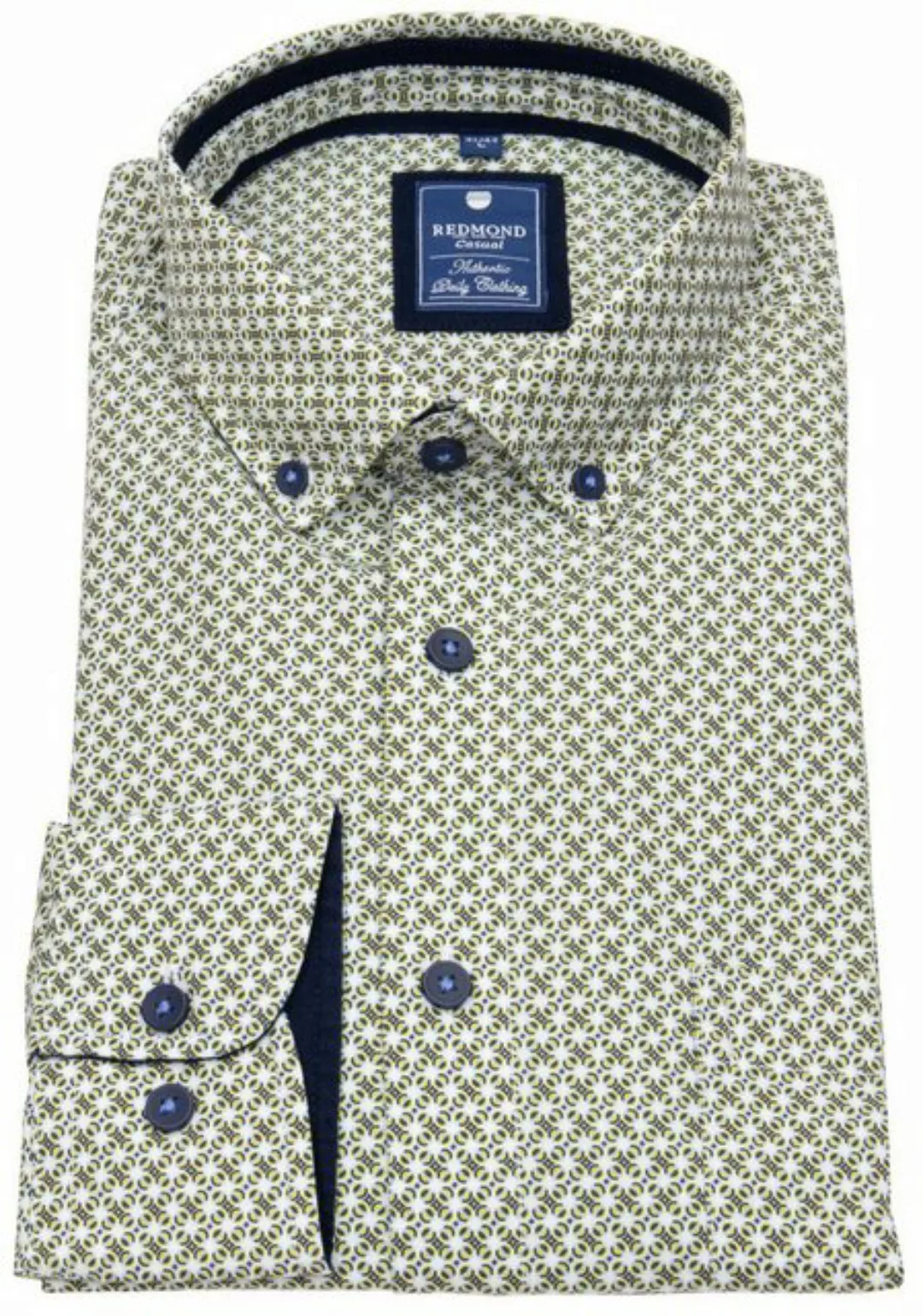 Redmond Langarmhemd Button-Down-Kragen günstig online kaufen