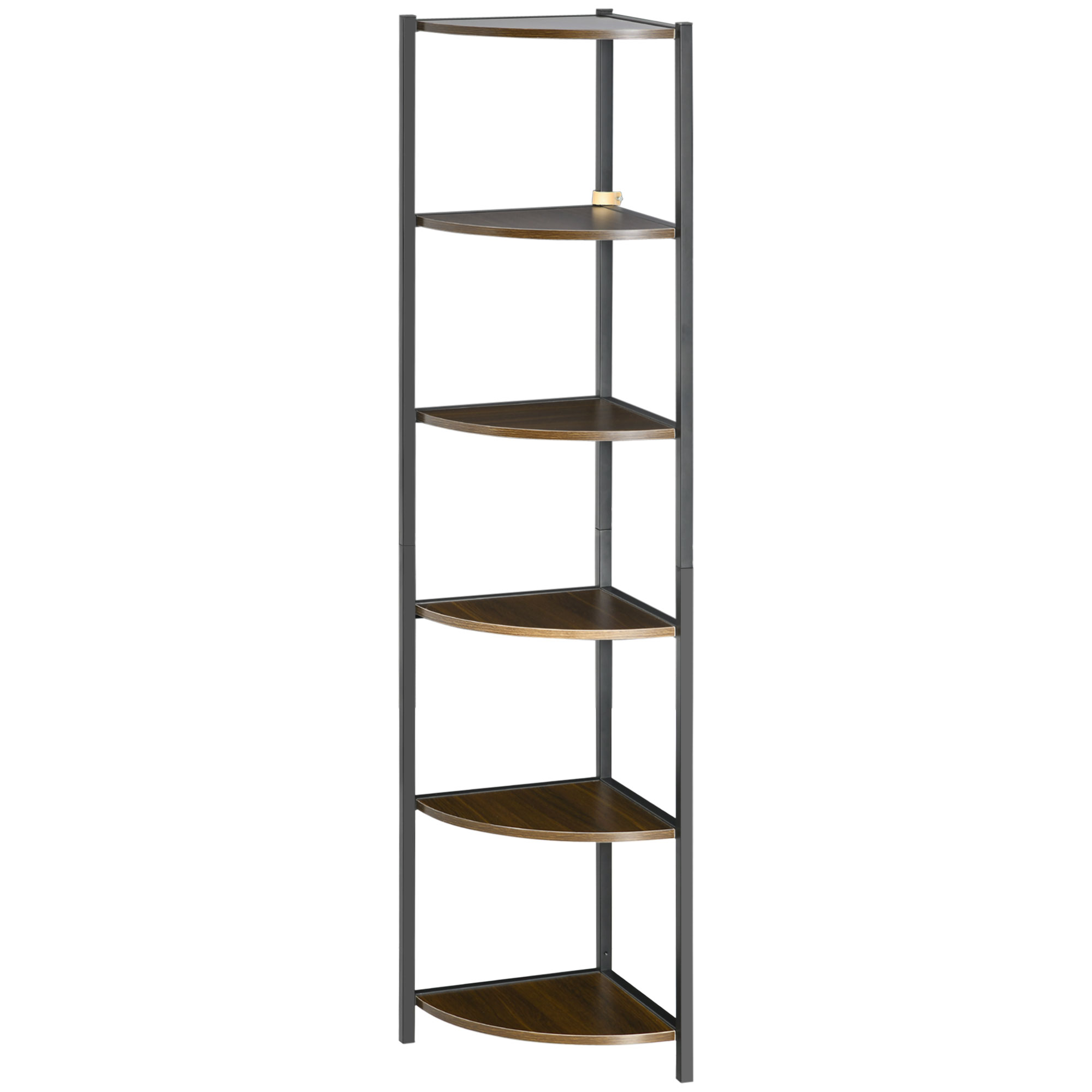 HOMCOM Etagere Ecke 5 Ebenen Eckregal Metallrahmen Industriestil - 34 x 34 günstig online kaufen