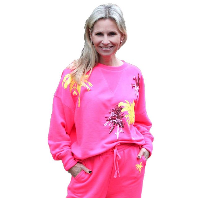 Miss Goodlife Sweatshirt Miss Goodlife Sweatshirt MG10416, pink, Palme günstig online kaufen