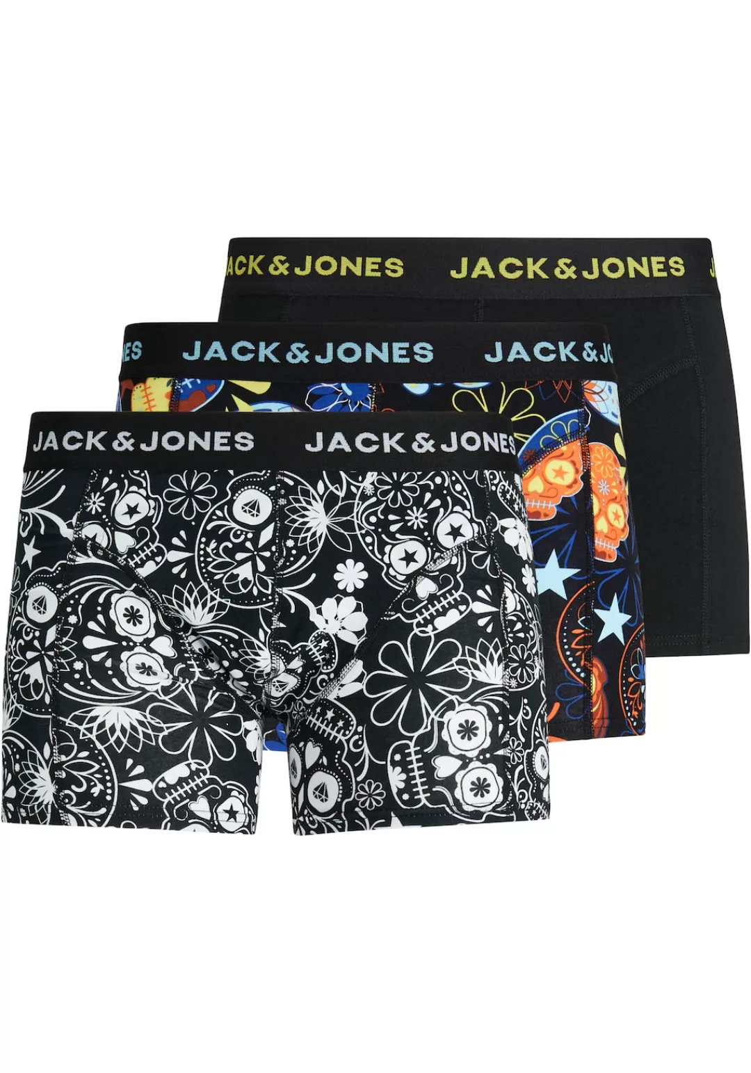 Jack & Jones Boxershorts "JACSUGAR SKULL TRUNKS 3 PACK. NOOS", (Packung, 3 günstig online kaufen