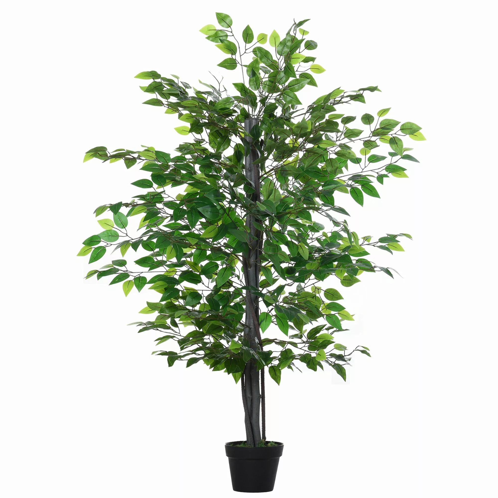 Kunstpflanze Kunstbaum Innensimulation Banyan, Outsunny, Höhe günstig online kaufen