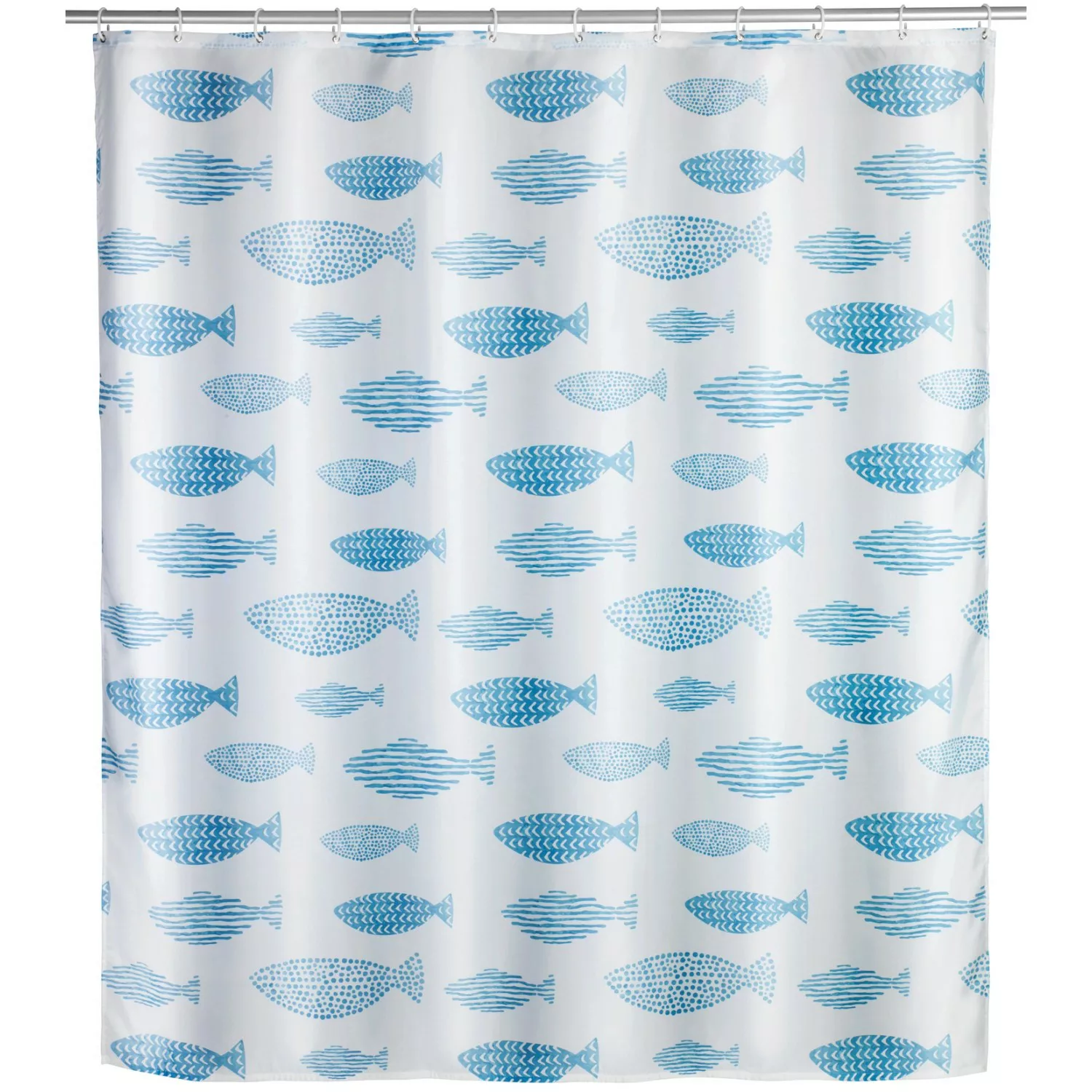 Wenko Anti-Schimmel Duschvorhang Aquamarin Polyester 180 cm x 200 cm günstig online kaufen