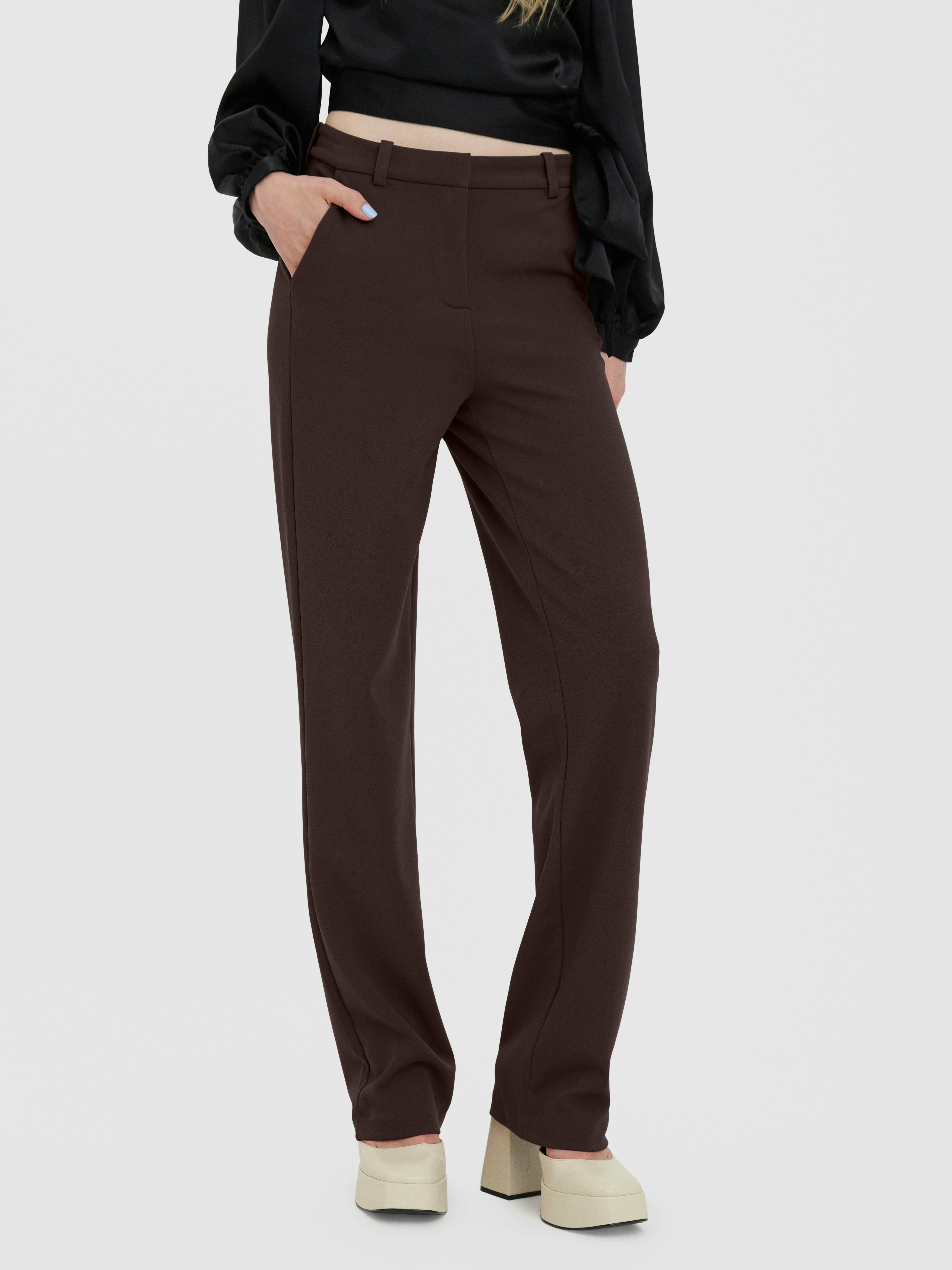 Vero Moda Anzughose "VMZAMIRA MW SLIM STRAIGHT PANT NOOS", mit Gürtelschlau günstig online kaufen