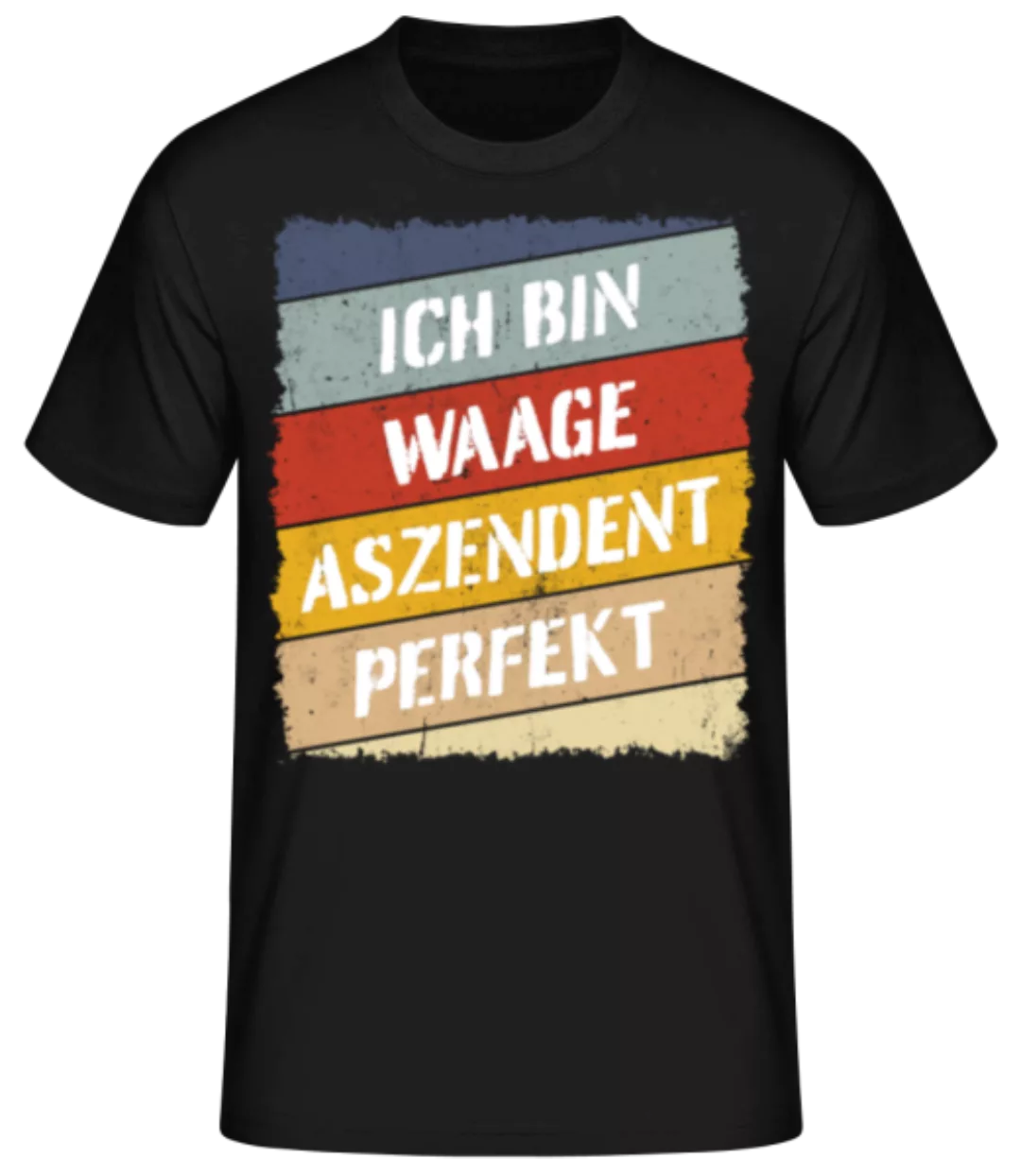 Waage Aszendent Perfekt Retro Stil · Männer Basic T-Shirt günstig online kaufen