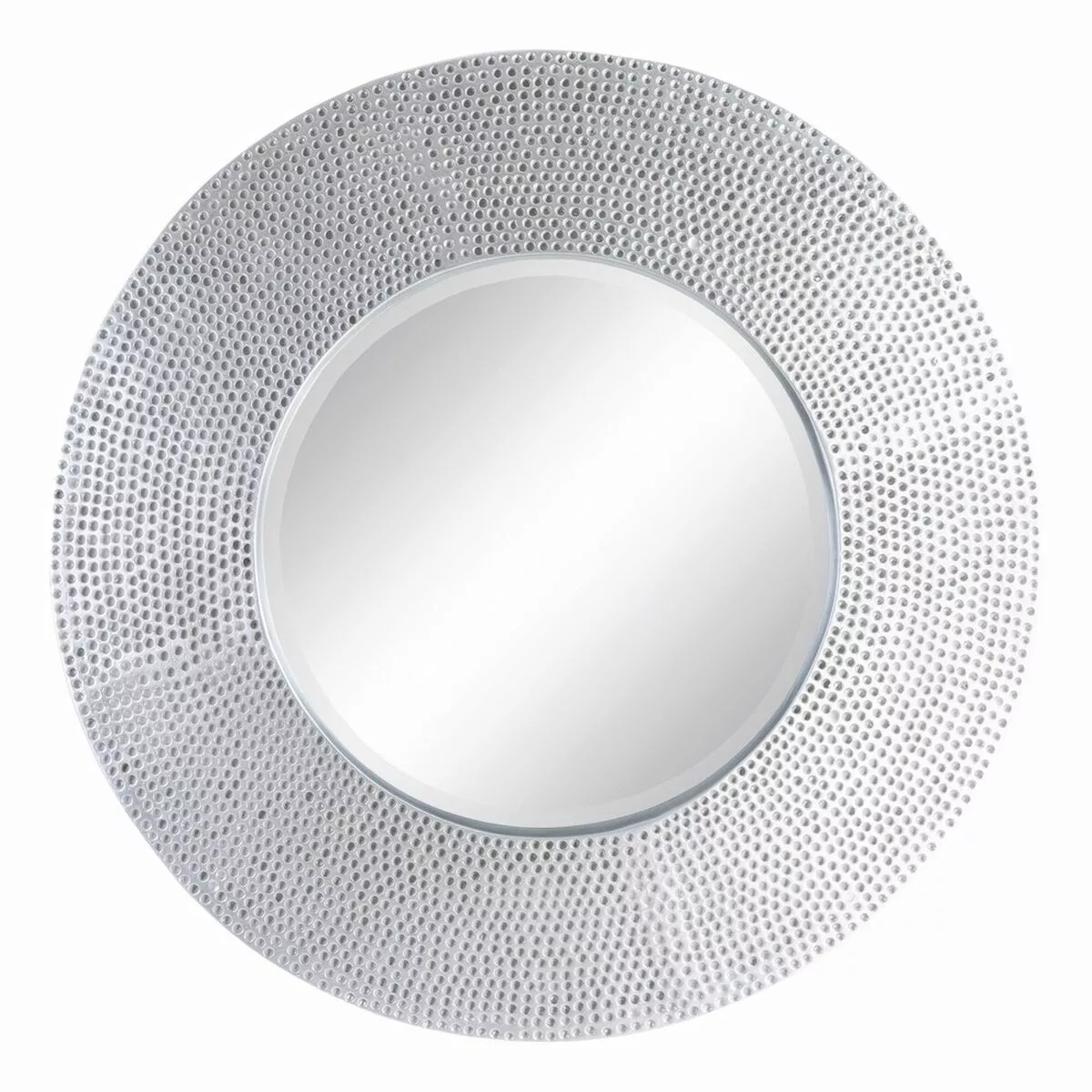 Wandspiegel 87,6 X 6,6 X 87,6 Cm Kristall Weiß Polyurethan günstig online kaufen