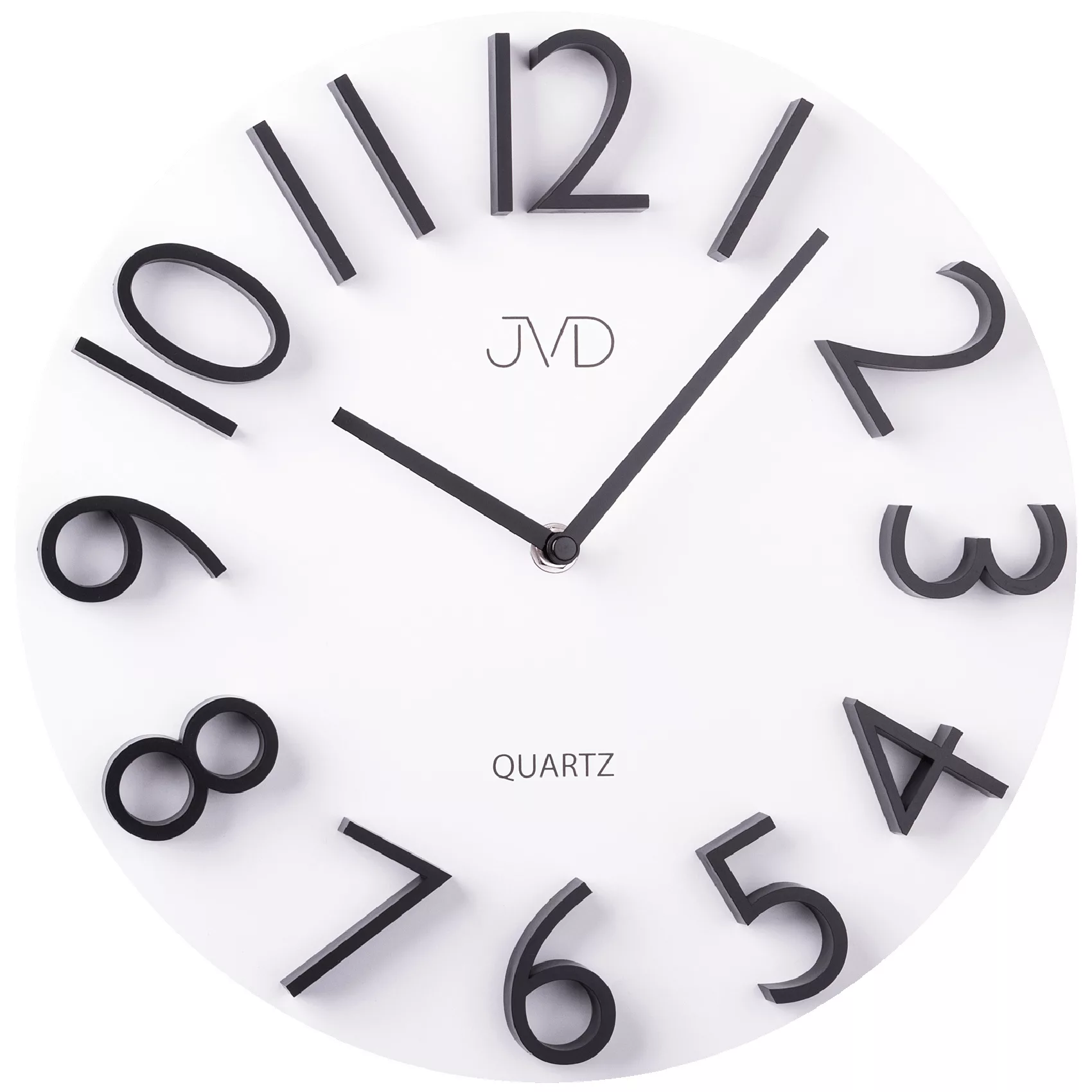 Jvd Hb22.2 Wanduhr Quarz Analog Weiß Rund Modern günstig online kaufen