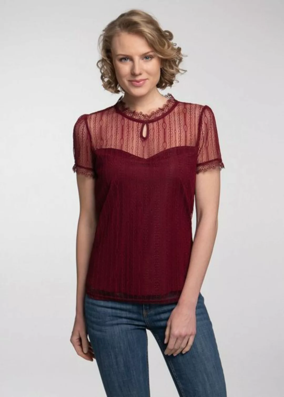 Spieth & Wensky Trachtenbluse Blusenshirt - NELLY - offweiß günstig online kaufen