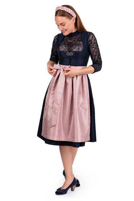 MarJo Dirndl Midi Dirndl 2tlg. - CODI - nachtblau/altrosa günstig online kaufen